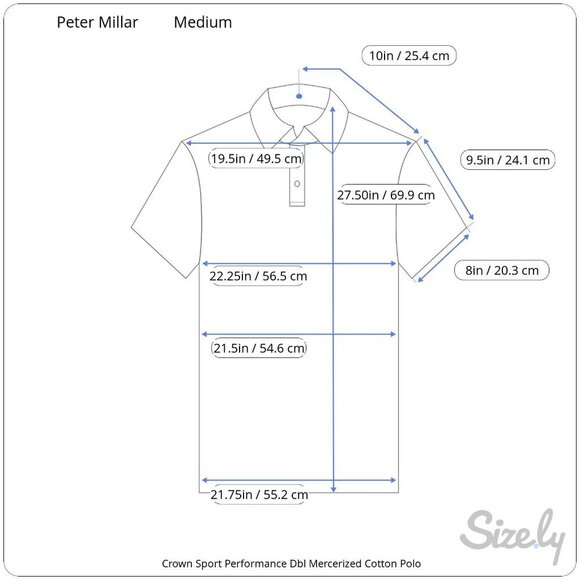 Peter Millar Crown Sport Performance Black & White Striped Golf Polo Medium - Picture 7 of 8